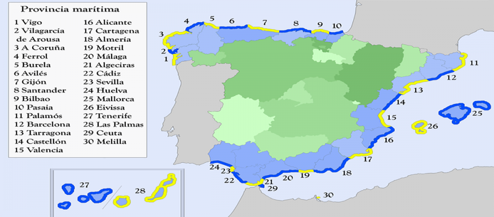 provincias-marítimas-litoral-España